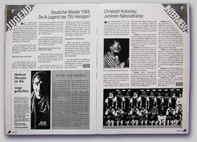 Click to see it big Interview, Handball-Zeitschrift 7-Meter